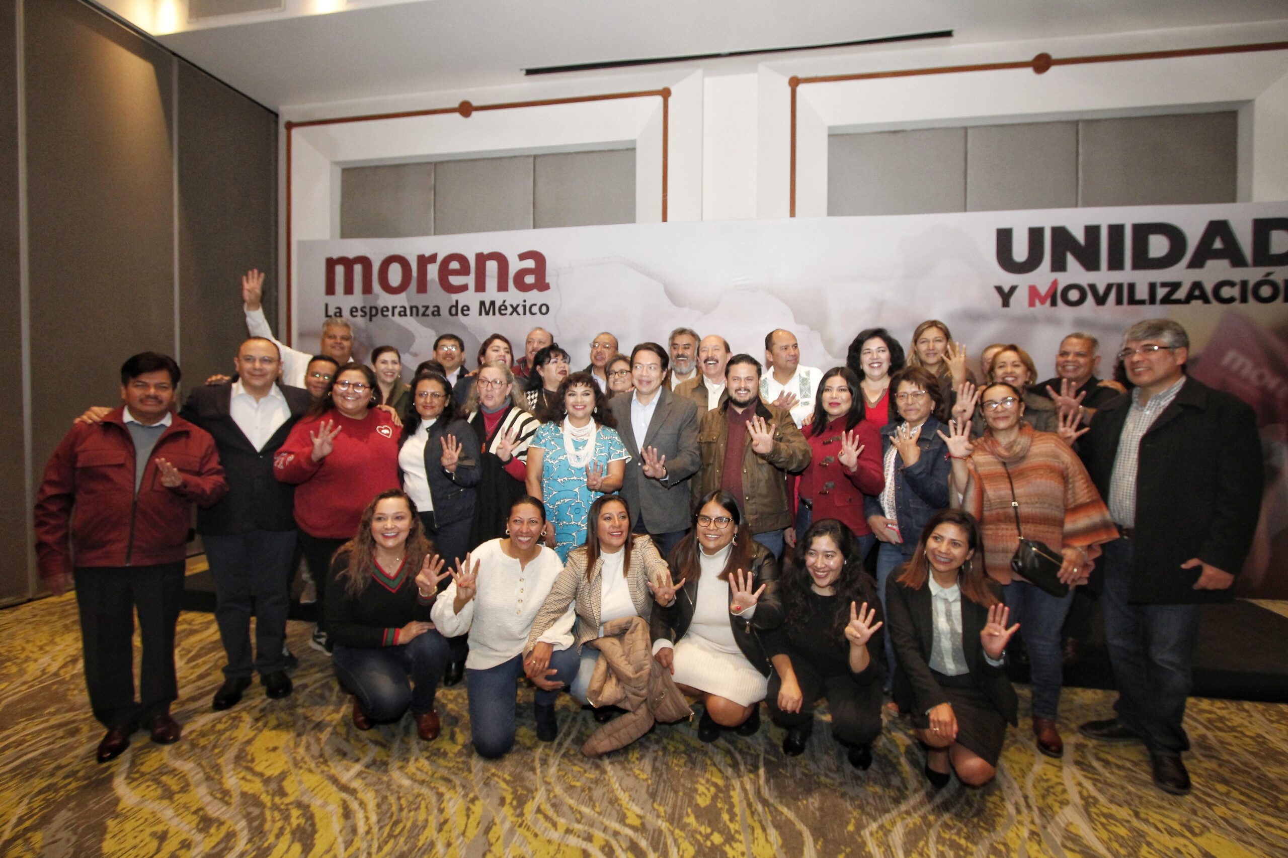 Morenistas muestran su respaldo a Claudia Sheinbaum 