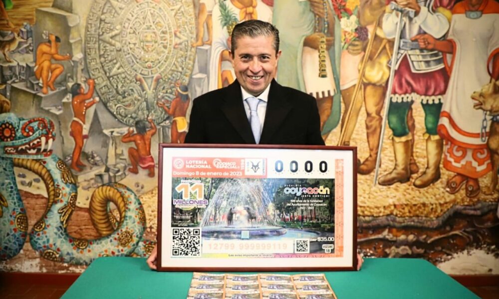 Conmemoran 500 años de Coyoacán con billete de lotería
