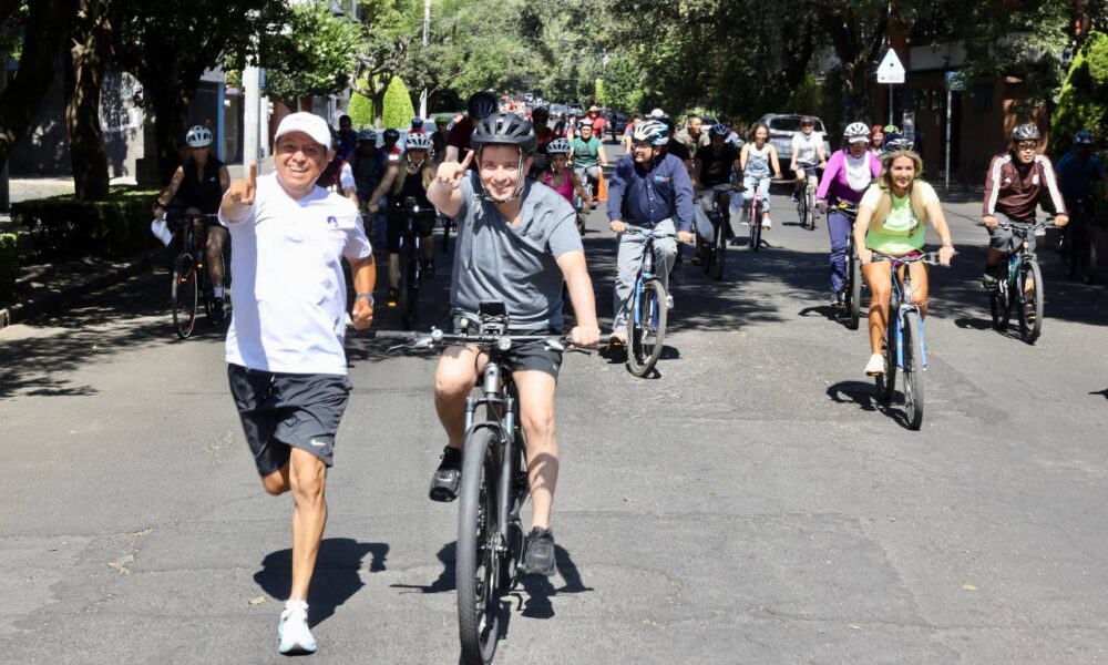 Inauguran con éxito paseo ciclista en Coyoacán
