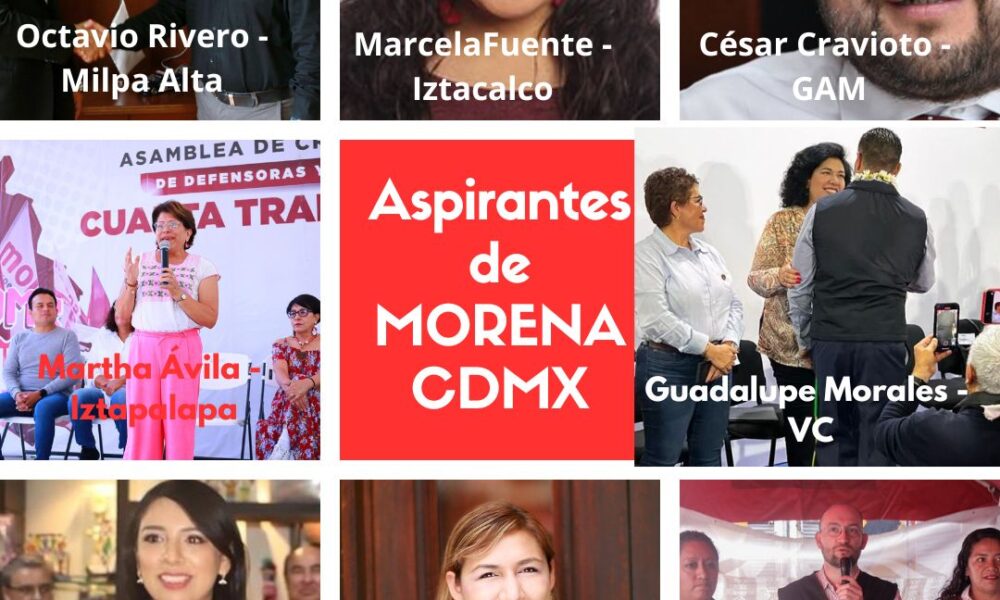 Los candidatos de MORENA a las Alcaldías CDMX
