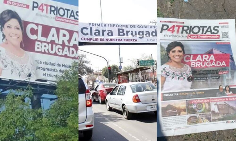Clara Brugada incurre en actos anticipados de campaña con panfleto "P4TRIOTA"