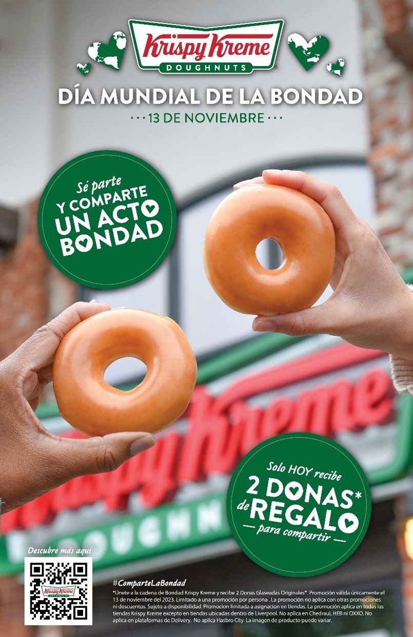 Krispy Kreme lanza a nivel global la celebración del Día de la Bondad