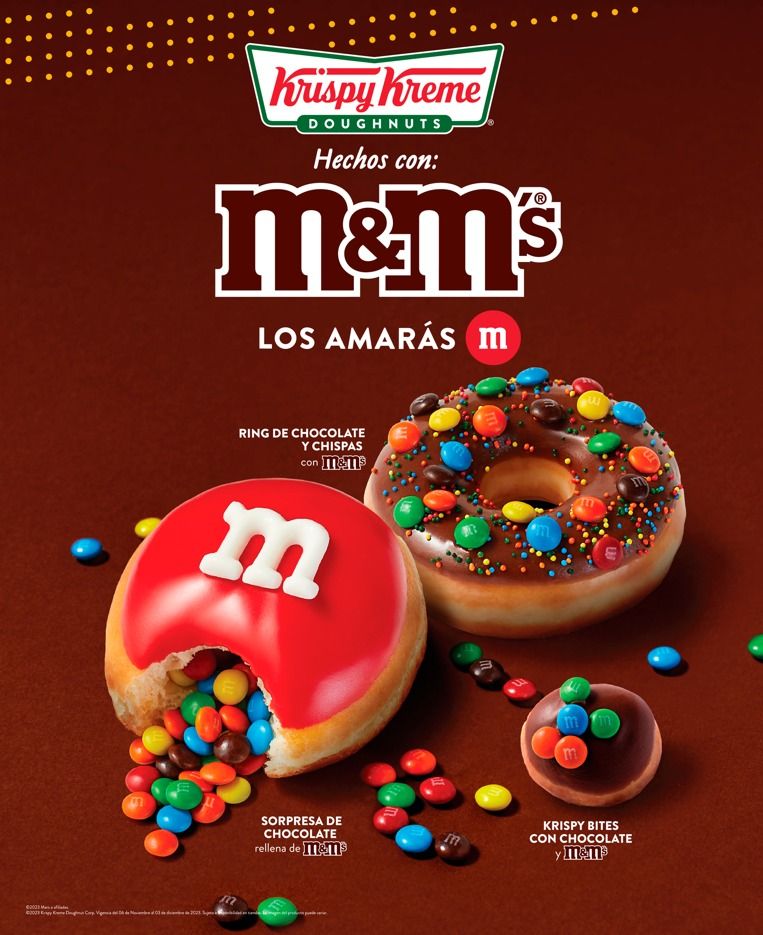 Krispy Kreme trae a México el color y la diversión a lo grande con la Dona Sorpresa rellena de M&M’s