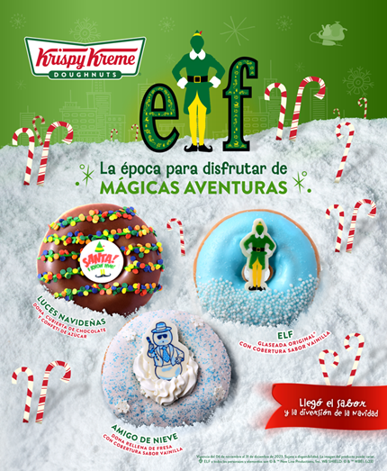 Krispy Kreme y Elf llenan el corazón de magia y alegría en esta Navidad