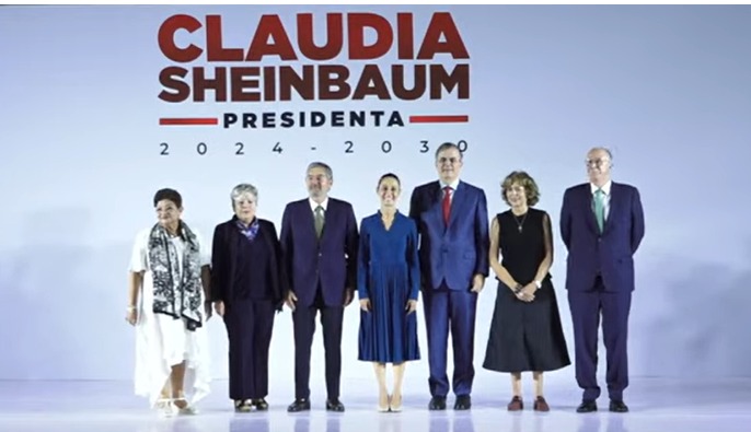 Claudia Sheinbaum presenta a seis integrantes de su Gabinete